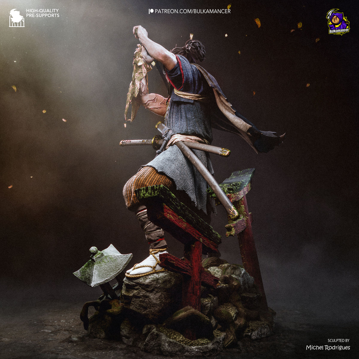 Bulkamancer Sculps Miyamoto Musashi - Onimusha