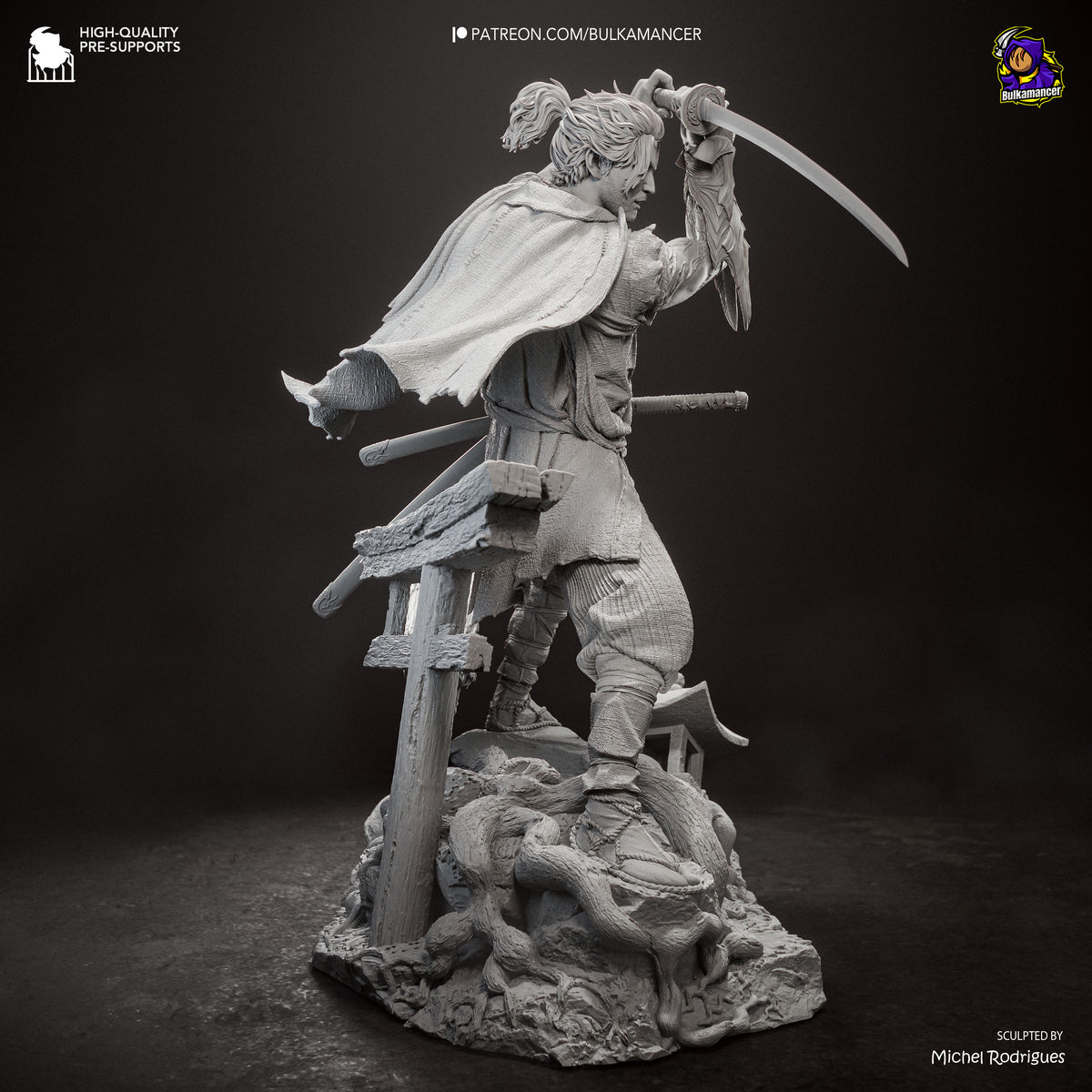 Bulkamancer Sculps Miyamoto Musashi - Onimusha