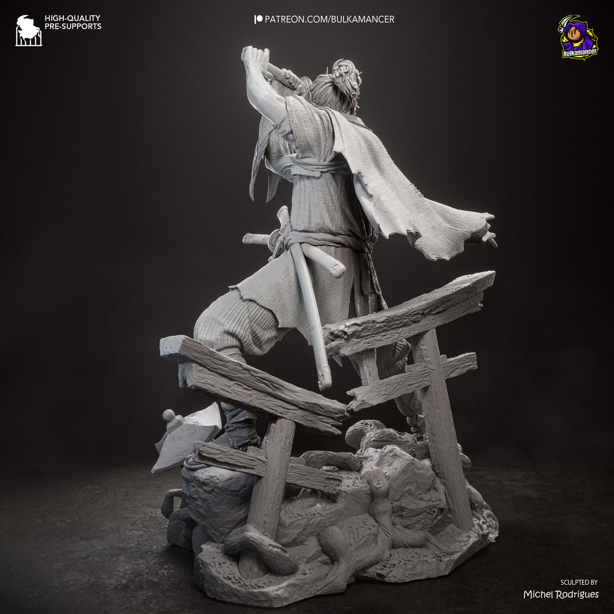 Bulkamancer Sculps Miyamoto Musashi - Onimusha