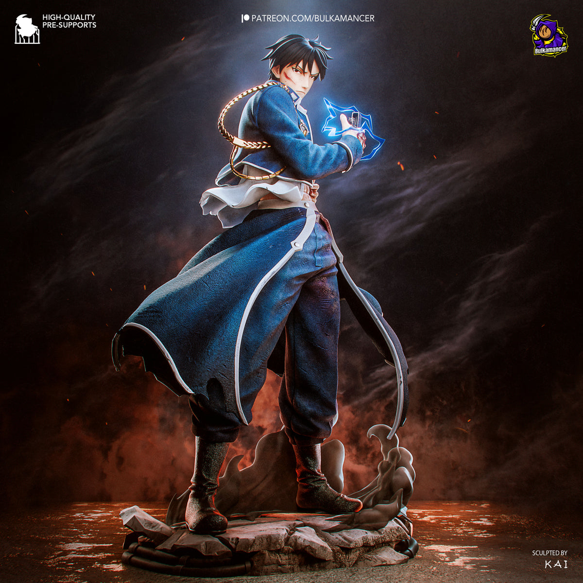 Bulkamancer Sculps Roy Mustang (singed) - Fullmetal Alchemist