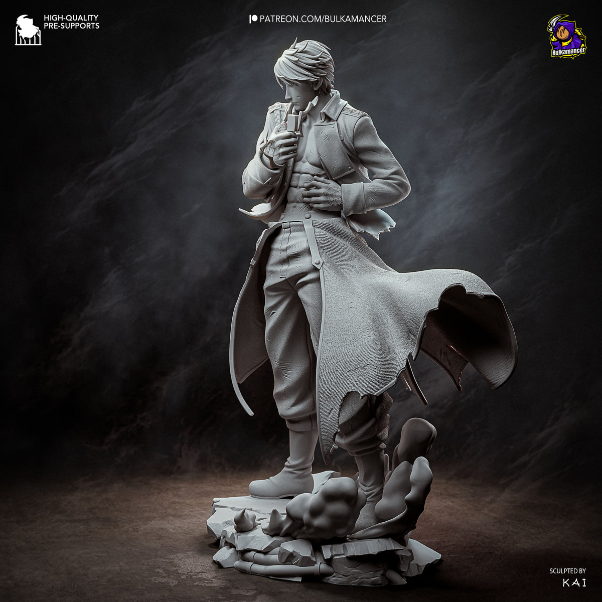 Bulkamancer Sculps Roy Mustang (singed) - Fullmetal Alchemist