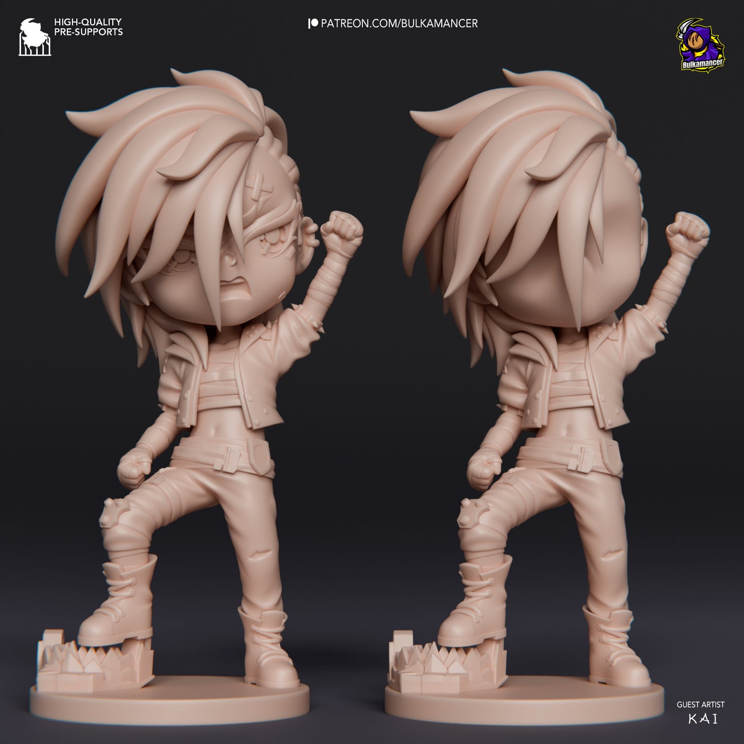 Bulkamancer Sculpts Arcane Chibi set - Arcane League of Legends