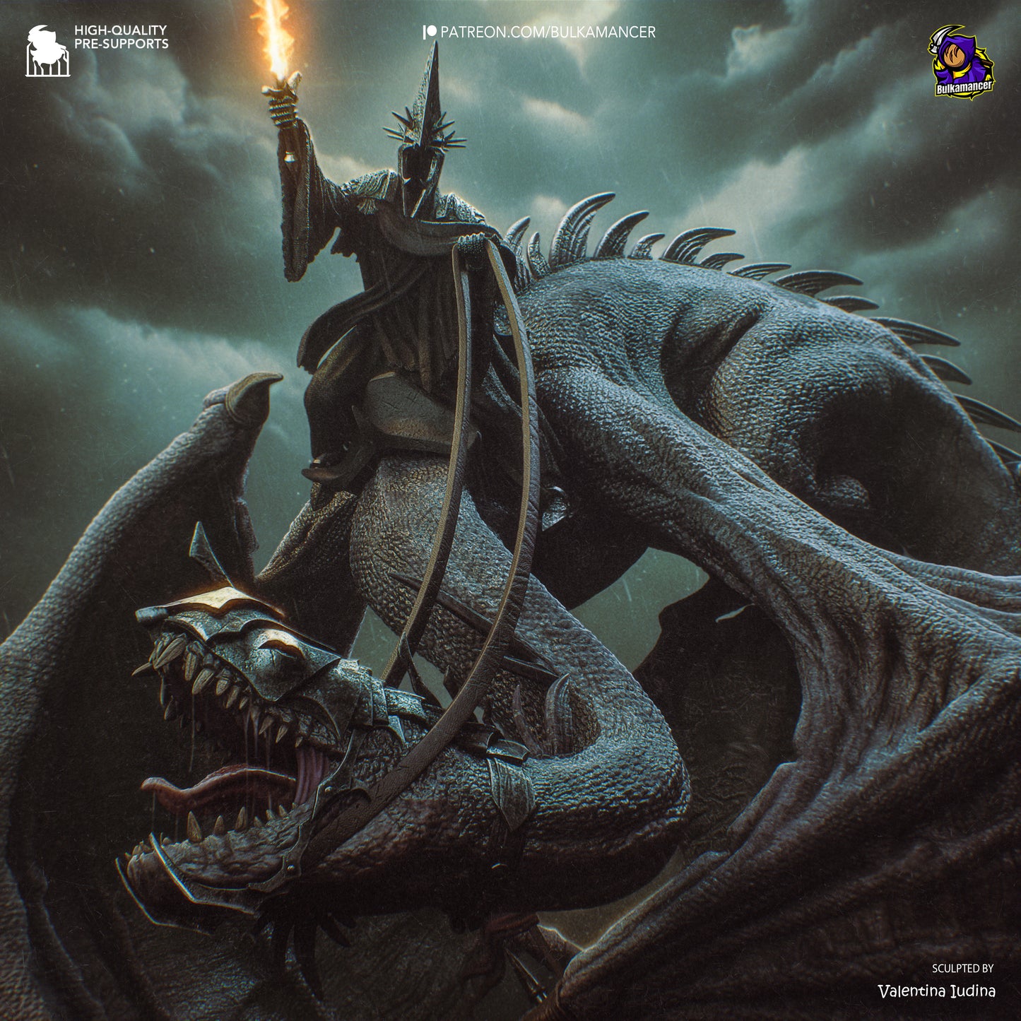 Bulkamancer Sculps Witch-King On Fell Beast