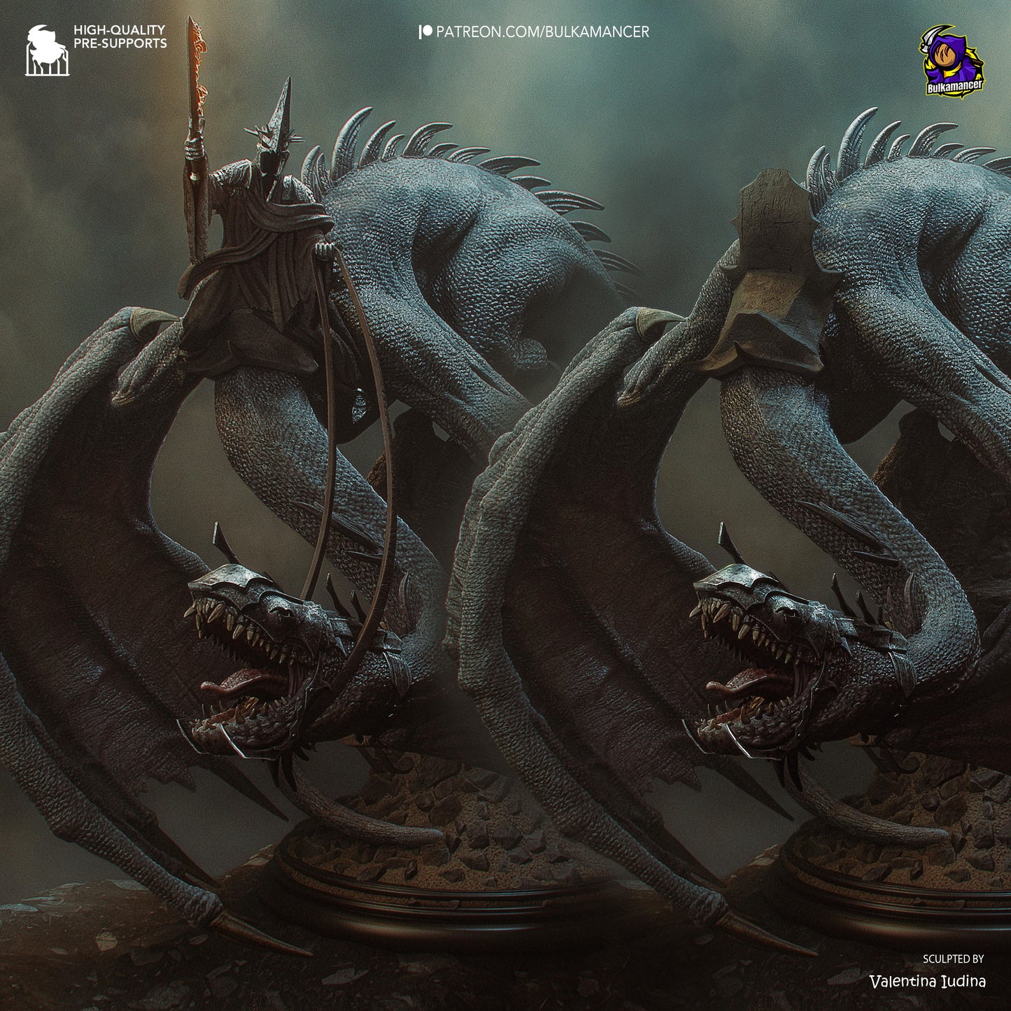 Bulkamancer Sculps Witch-King On Fell Beast