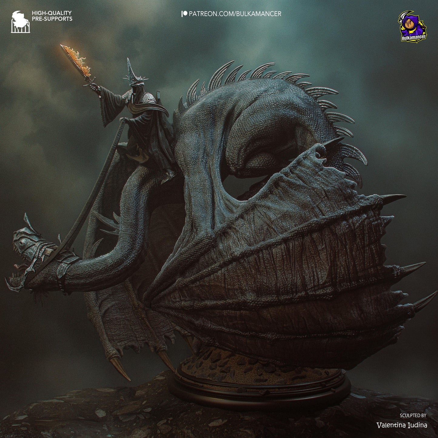 Bulkamancer Sculps Witch-King On Fell Beast