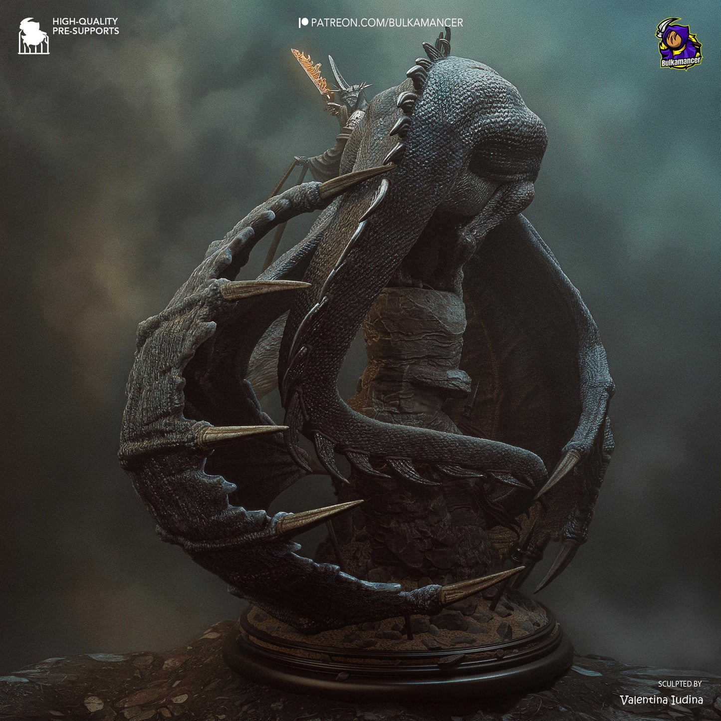 Bulkamancer Sculps Witch-King On Fell Beast