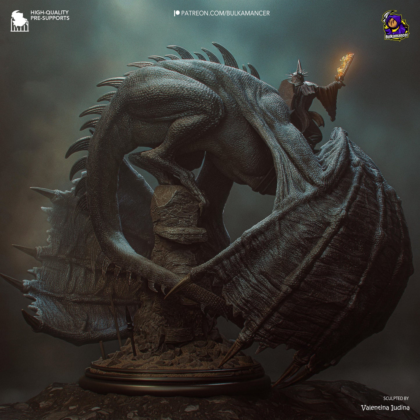 Bulkamancer Sculps Witch-King On Fell Beast