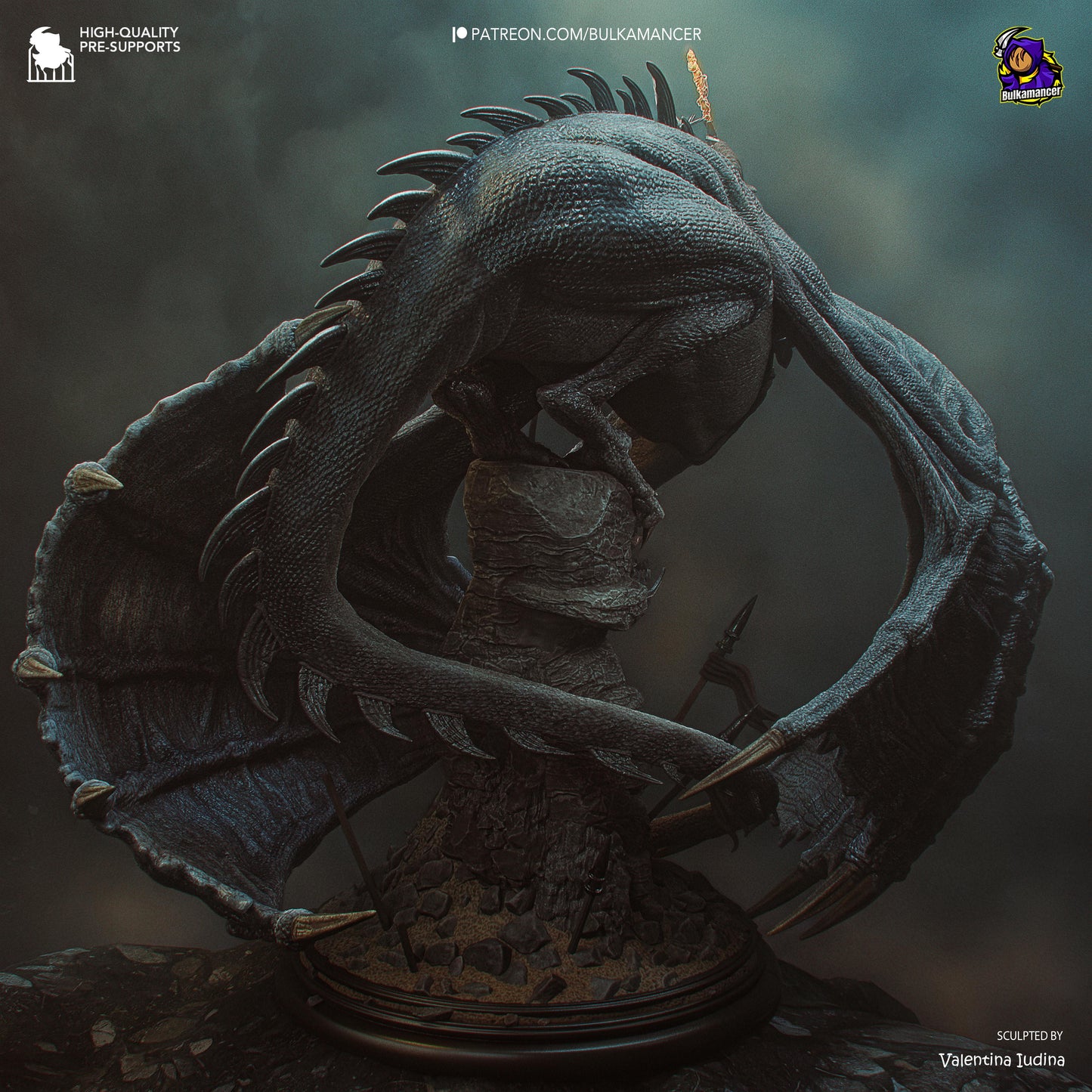 Bulkamancer Sculps Witch-King On Fell Beast