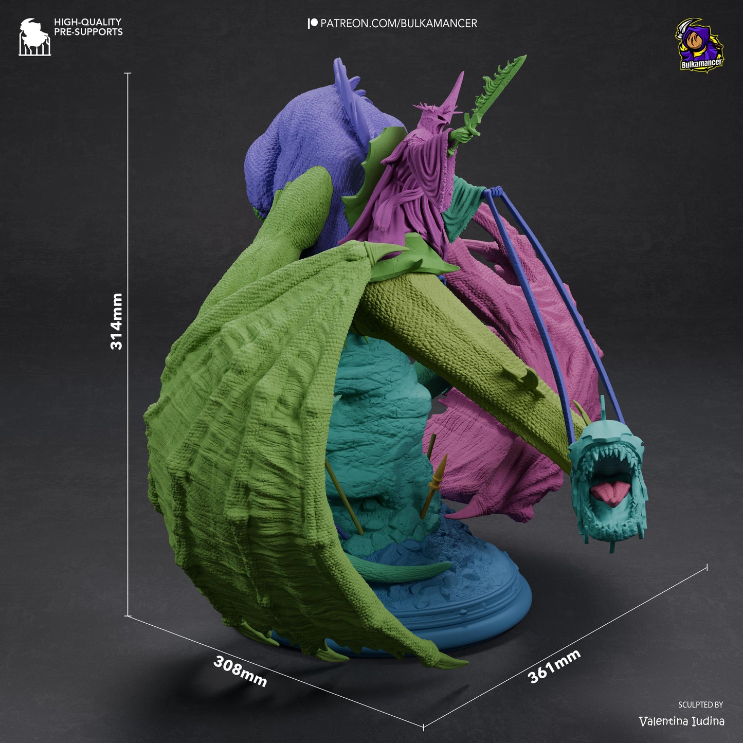 Bulkamancer Sculps Witch-King On Fell Beast