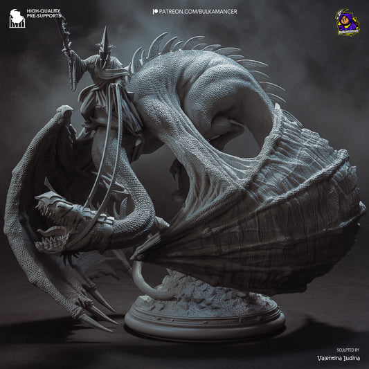 Bulkamancer Sculps Witch-King On Fell Beast