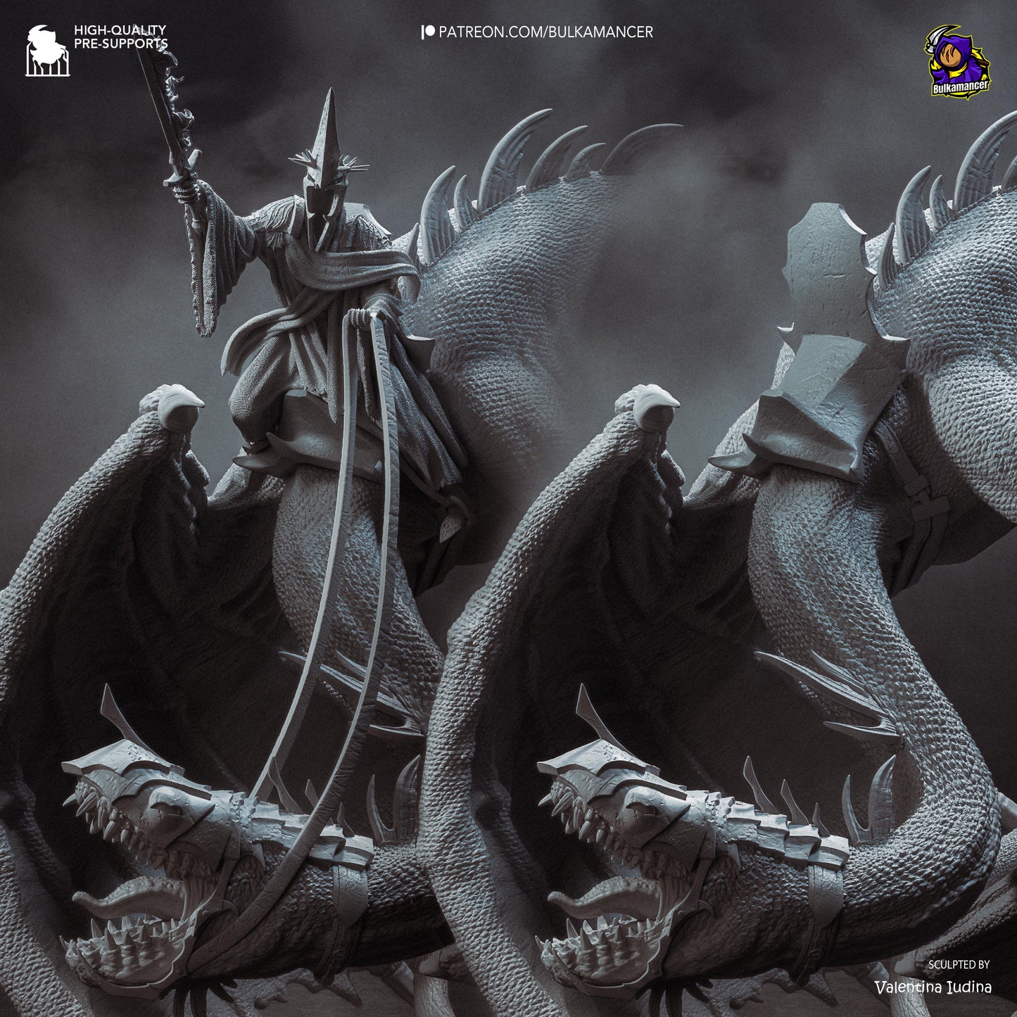 Bulkamancer Sculps Witch-King On Fell Beast